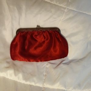 Red burgundy marroon clutch